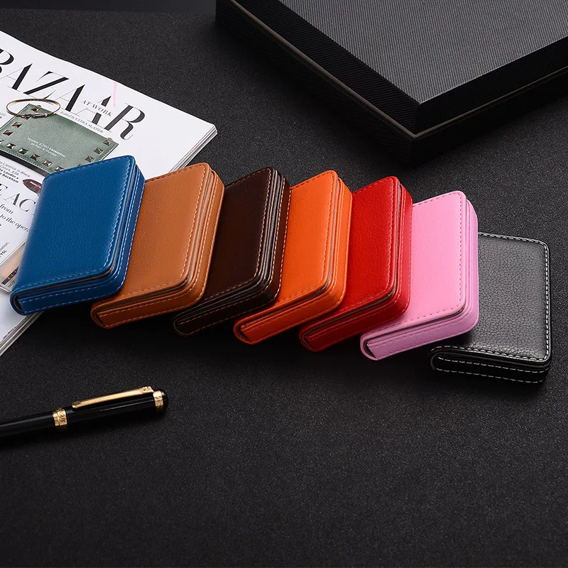 2026 PU Leather Business Card  - Card Top Loader ulasan dan harga