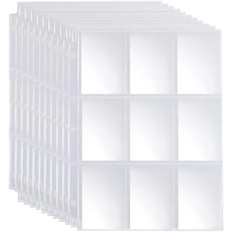 50pcs 9 Pocket Trading Gaming  - Card Penny Sleeve ulasan dan harga