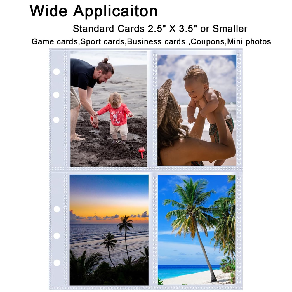 4 Pockets Photo Card Sleeves B - Trading Card Binder ulasan dan harga