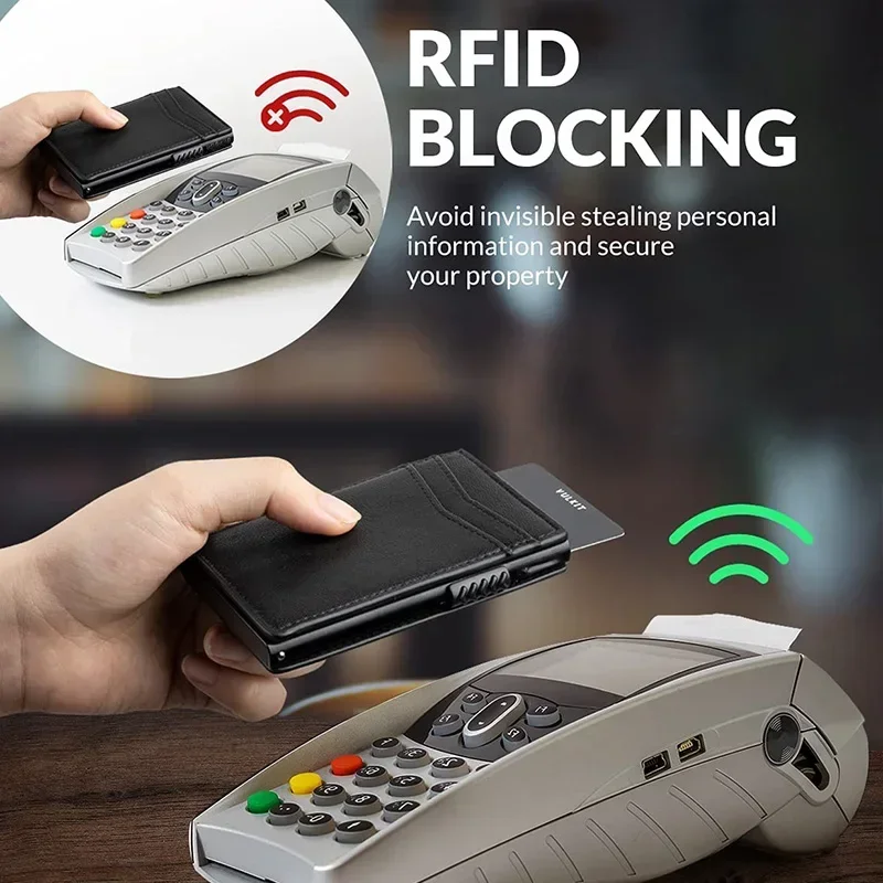Mens Minimalist Wallet Luxury  - Card Top Loader ulasan dan harga
