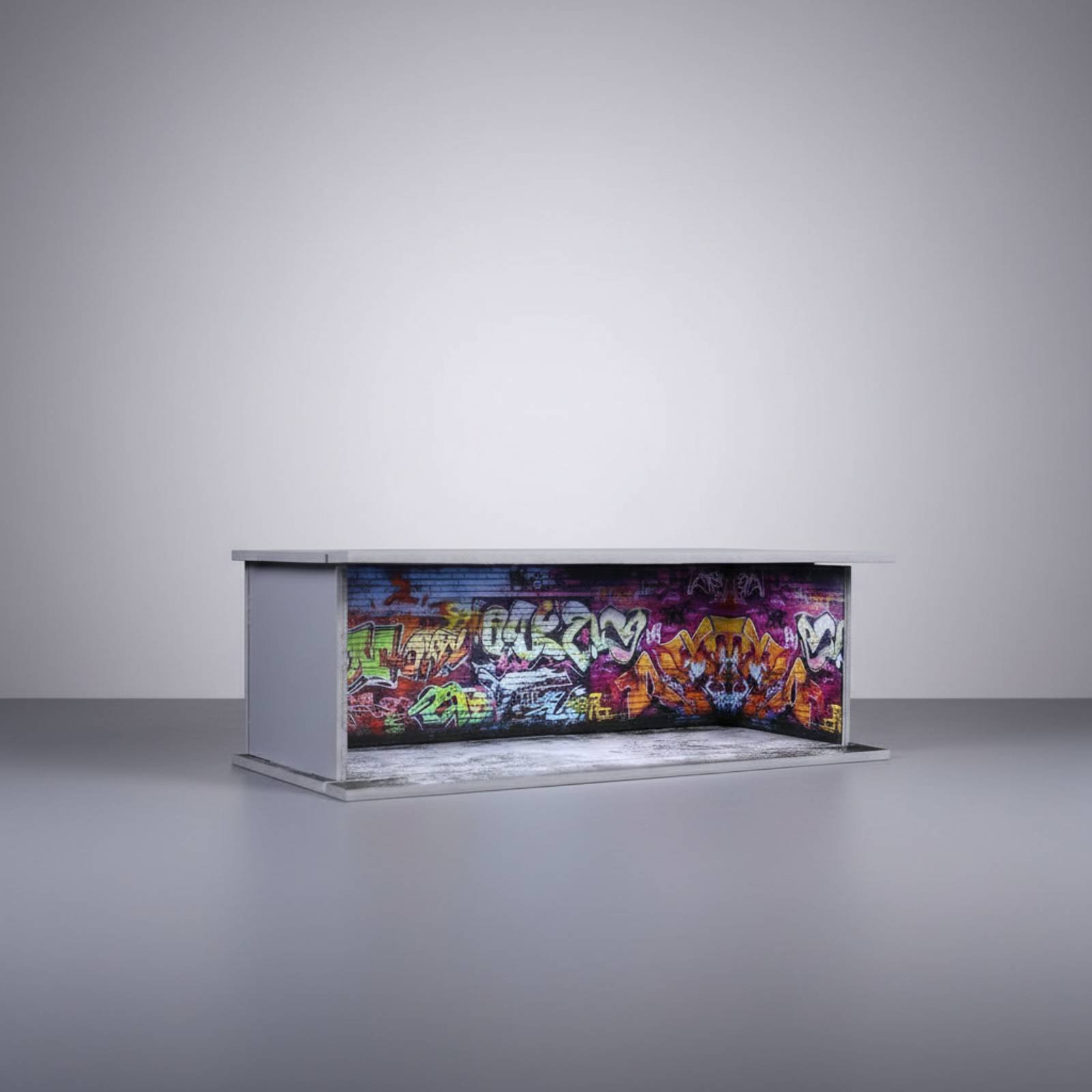 Graffiti Parking Garage Displa - Display Case Acrylic ulasan dan harga