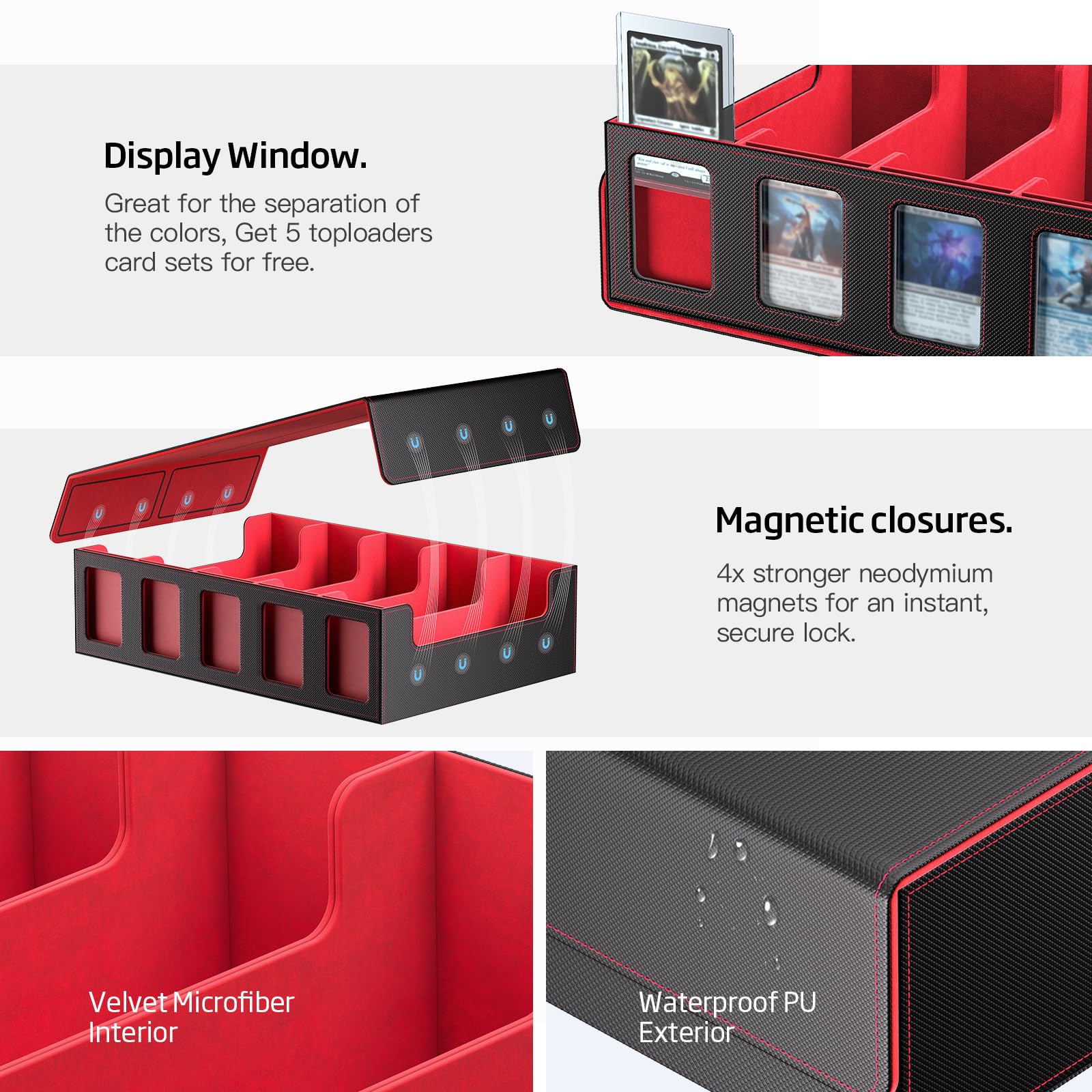 Trading Card Storage Box 5-Row - Trading Card Binder ulasan dan harga