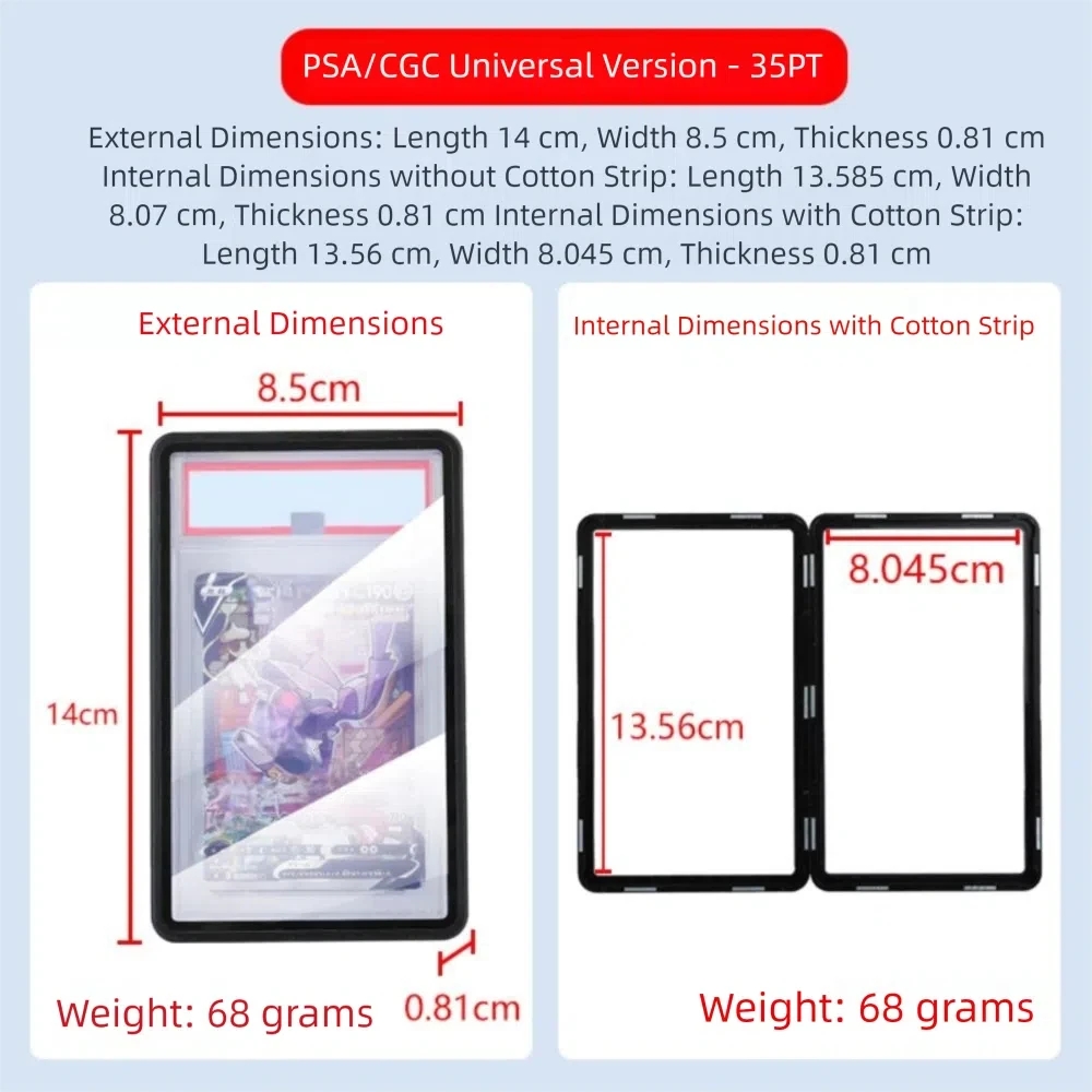 Aluminium Frame PSA/CGC Graded - Graded Card Display ulasan dan harga