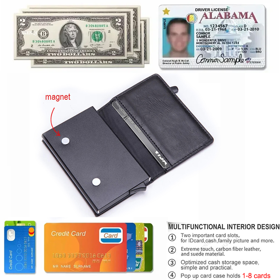 RFID Blocking Card Wallet Magn - Card Top Loader ulasan dan harga