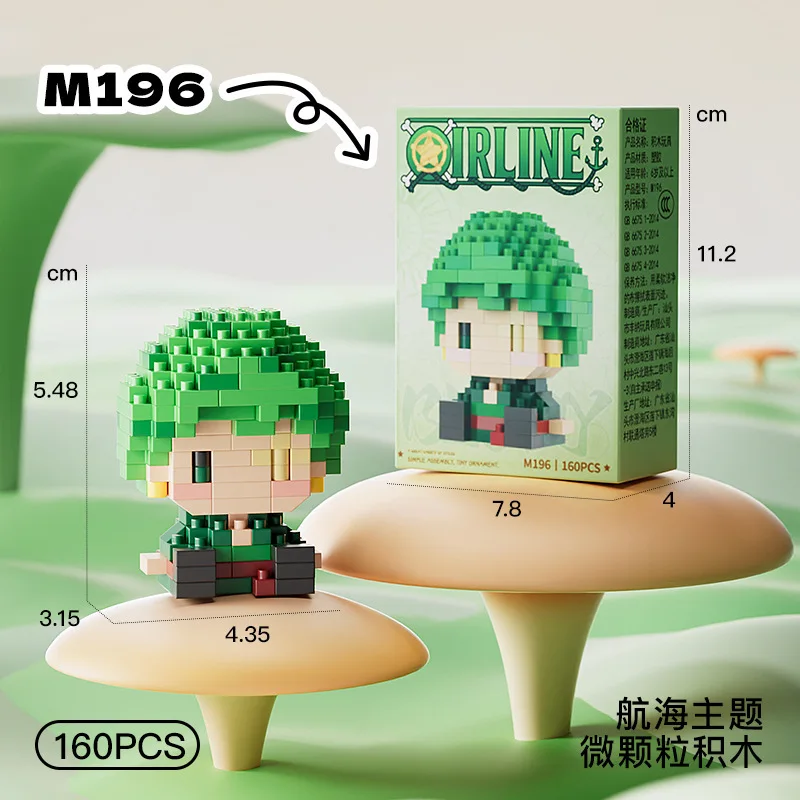 ONE PIECE 3D Anime Model Sun G - Building Block Mini ulasan dan harga